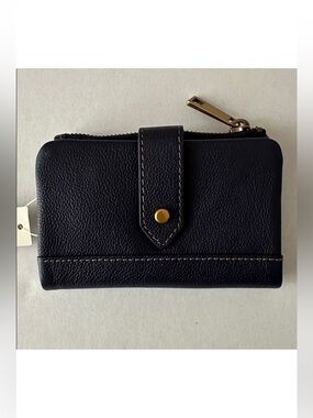 Fossil Lainie Multi Navy Leather Zip Wallet